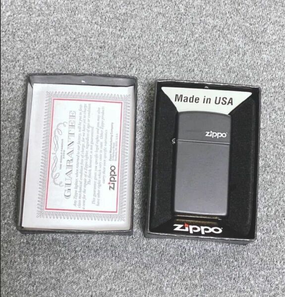 ZIPPO マット ブラック スリム オイルライター商品名 色 サイズ