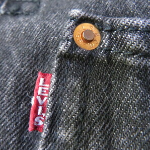 ☆大きめ LEVI'S PREMIUM 1st 先染めブラック 大戦復刻 リーバイス ファースト ビッグE デニムジャケット S☆の画像7