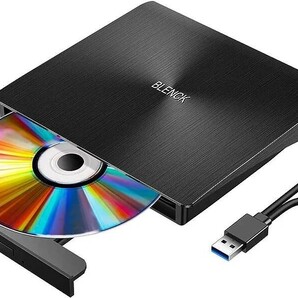 Enhau DVDドライブ 外付け USB3.0 ポータブルドライブ CD/DVDプレイヤー typeC/USBポート