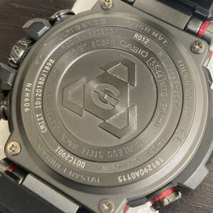 【稼働品】 CASIO G-SHOCK 腕時計 MTG-B1000XBD-1AJF カシオ Gショック Bluetooth ソーラー電波 箱付 中古 黒 赤 ジーショック 余りゴマ有の画像3