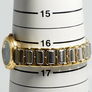 イヴサンローラン YVESSAINTLAUREN ネイビー文字盤 ゴールド・シルバーコンビ レディース 腕時計 C409の画像10
