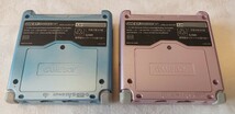 任天堂 ゲームボーイアドバンスSP パールブルー&パールピンク 本体2台+ACアダプター(充電器) 周辺機器 GBA GBASP Nintendo GAMEBOY AGS-001_画像3