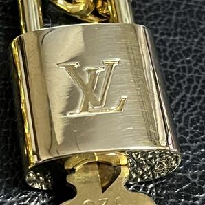 ルイヴィトン パドロック カデナ 南京錠 鍵 326 鍵1本付 6mm幅喜平ネックレス付の画像5