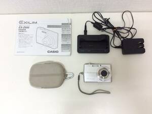 ■4706　CASIO カシオ EX-Z600 EXILIM エクシリム コンパクトデジタルカメラ デジカメ シルバー 充電器 バッテリー SDカード 説明書 通電OK