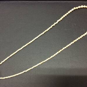 ■5012 アクセサリー ネックレス パール 真珠 SILVER刻印 シルバー 約8.2g 箱付 ※写真をご確認下さいの画像2