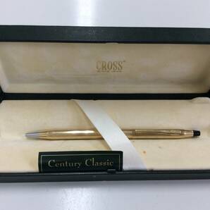 ■5107 CROSS クロス 1/20 10KT GOLD FILLED ボールペン ツイスト式 ゴールドカラー 筆記未確認 箱あり(商品の箱か不明)の画像1