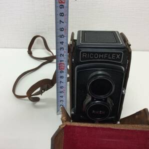 ■5135 美品 リコー Ricohflex RIKEN RICOH 8cm F3.5 ケース付き 二眼カメラ 動作未確認の画像8