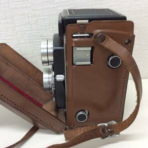 ■5135 美品 リコー Ricohflex RIKEN RICOH 8cm F3.5 ケース付き 二眼カメラ 動作未確認の画像4