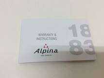 ■4786　ALPINA アルピナ 腕時計 自動巻 稼働 ヘリテージ 茶系 ブラウン系 リューズ〇 デイト〇 箱付_画像7