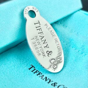 ティファニー　ラージ　リターントゥオーバルタグ　ネックレス　ペンダント　トップ　Tiffany 美品