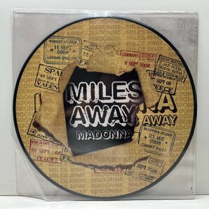 UKオリジナル 12インチ ピクチャーヴァイナル仕様 MADONNA Miles Away ('08 Warner Bros.) マドンナ House Remix 収録『Hard Candy』カットの画像2