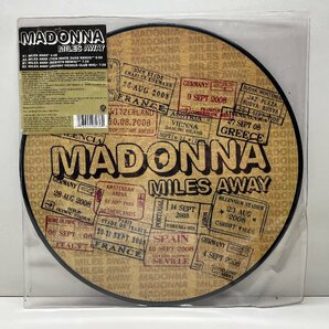 UKオリジナル 12インチ ピクチャーヴァイナル仕様 MADONNA Miles Away ('08 Warner Bros.) マドンナ House Remix 収録『Hard Candy』カットの画像1