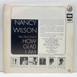 美再生!! USプレス NANCY WILSON How Glad I Am (Capitol) ナンシー・ウィルソン／ハウ・グラッド・アイ・アム LP 大ヒットアルバムの画像2