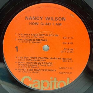 美再生!! USプレス NANCY WILSON How Glad I Am (Capitol) ナンシー・ウィルソン／ハウ・グラッド・アイ・アム LP 大ヒットアルバムの画像3