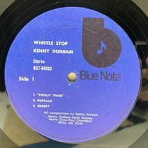 Cut無し!美品! 良好!! UAリム 米プレス KENNY DORHAM Whistle Stop (Blue Note BST 84063) US Early 70s 音符ラベ w/ Hank Mobley_画像3