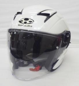 中古 OGK KABUTO オージーケーカブト EXCEED ジェットヘルメット XLサイズ(61-62cm未満)※インナーパッド無し バイク