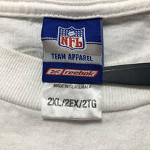 【980円スタート】USA 古着 半袖 Tシャツ reebok ホワイト 白 メンズ2XL リーボック NFL セントルイス ラムズ 古着卸 アメフト BA1473_画像8