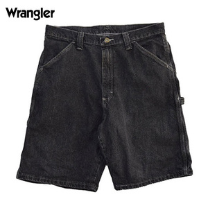 【980円スタート】USA 古着 Wrangler ラングラー デニムパンツ ペインターパンツ ジーパン ハーフパンツ ジーンズ 半ズボン W32 CE0039