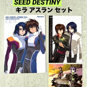 ガンダム SEED DESTINY 雑誌 付録 下敷き ポストカード カレンダー ニュータイプ キラ アスラン FREEDOM