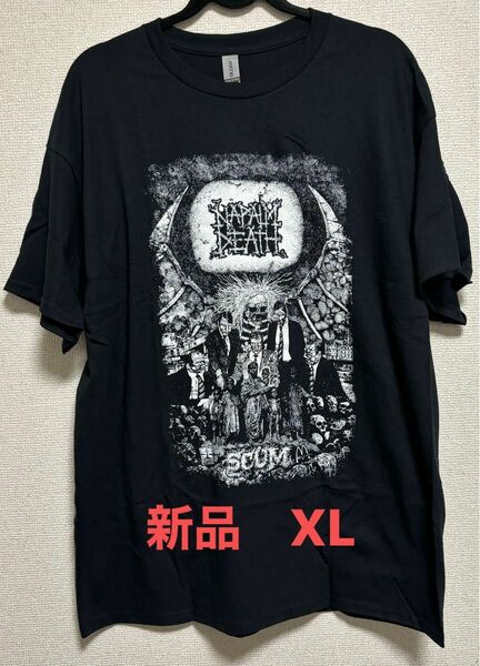 新品　Napalm Death SCUM Tシャツ　XL ナパームデス　グラインドコア　