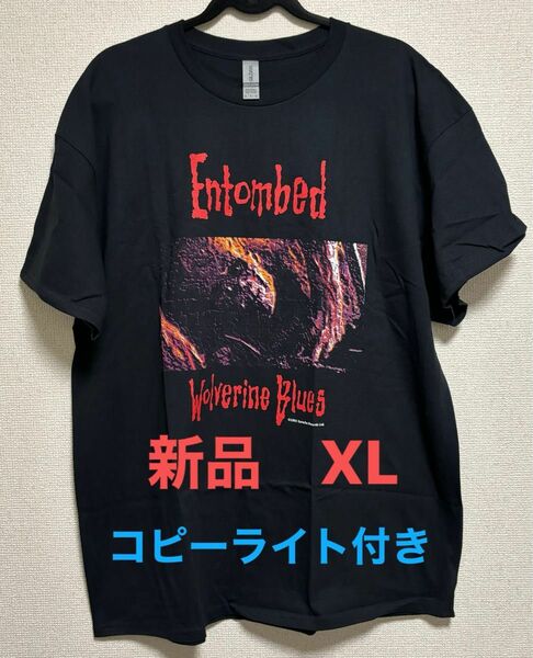 新品　Entombed Tシャツ　XLサイズ　エントゥームド　グラインドコア　コピーライト付き