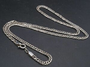 【104】italy イタリア SILVER シルバー 925 ネックレス チェーン アクセサリー 長さ約50cm TIA