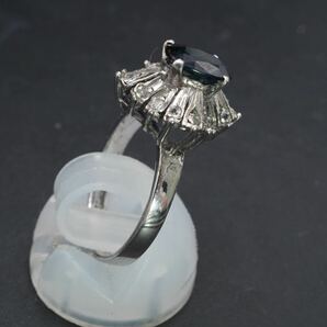 【382】13号 シルバー 925 サファイア リング silver 指輪 ジュエリーデザイン 指輪 TIAの画像4