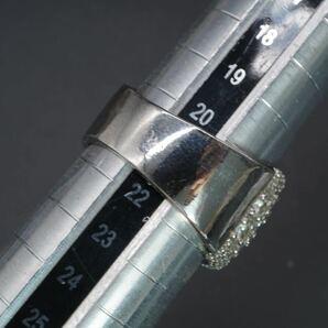 【327】21号 シルバー 925 パヴェ ラインストーン リング silver 指輪 TIAの画像8