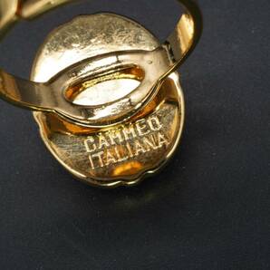 【787】カメオ CAMEO ITALIANA フリーサイズ リング 指輪 アクセサリー TIAの画像6