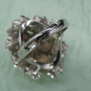 【1114】フリーサイズ シルバー 925 真珠 リング silver パール 指輪 TIAの画像5
