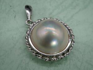 [1682]mabe pearl pearl pearl accessory necklace top pendant top TIA