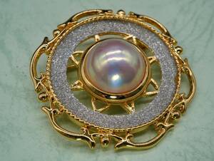 [1677]mabe pearl book@ pearl pearl brooch accessory TIA