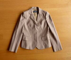  Italy made Salvatore Ferragamo Salvatore Ferragamo tailored jacket cashmere . lady's beige 42 prompt decision equipped!