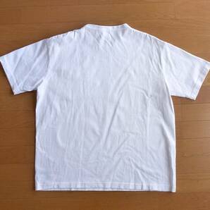 USA製 champion チャンピオン ヘビーウエイト ポケットTシャツ 半袖 白 Lサイズの画像2