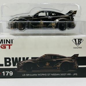 【個人保管品】TSM MINI GT 1/64 LB-Silhouette WORKS GT NISSAN 35GT-RR Ver.1 JPS 右ハンドル(LHD)LBWK リバティウォークの画像1