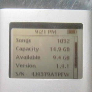 iPod mini 第1世代 16GB 銀 電池レベル●●●●● 動作確認済 返品可 #0018の画像3