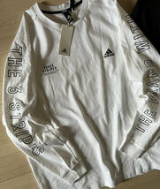 adidas■アディダス〔M〕ルーズフィット ヘビーシングルジャージー ロンT 2枚セット 黒 白 長袖Tシャツ 厚手 24'春モデル 正規品 _画像6