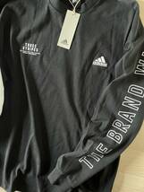 adidas■アディダス ルーズフィット ヘビーシングルジャージー ロンT 2枚セット 黒 白 長袖Tシャツ 厚手 24'春モデル 正規品 〔L〕_画像5