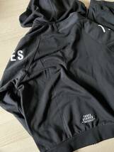 adidas■アディダス〔L〕THREE STRIPES 上下 セット パーカー スウェットパンツ 黒 ブラック 白 フレンチテリー〔裏パイル織〕 24'春_画像4