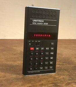 SS-3411■送料込■UNITREX MINI HANDY 80SR 計算機 電卓 計算 事務 店舗 A47C66802 レトロ アンティーク 126g●動作品/くATら