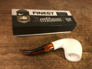 SS-3288■送料込■FINEST Meerschaum パイプ 煙草 喫煙具 レトロ アンティーク 108g/くATら