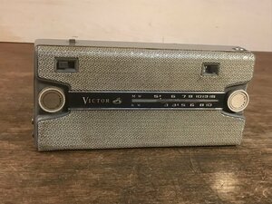 SS-3582■送料込■VICTOR TRANSISTOR SEVEN FMラジオ オーディオ 電化製品 卓上 ビンテージ レトロ アンティーク 563g●ジャンク品/くATら