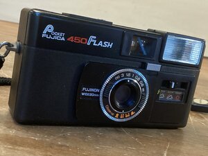 TT-2374■送料込■FUJICA フジカ POCKET 450 FLASH FUJINON WIDE 20ｍｍ コンパクトカメラ 190g●シャッターのみ確認●ジャンク扱い/くGOら