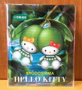 ご当地キティ☆キティ＆ミミィ　小豆島限定オリーブバージョン　クリアファイル入りレターセット　2002年