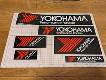 ジャンク YOKOHAMAタイヤ ステッカー サイズ違い６種 横浜 ADVAN 当時物 _画像1