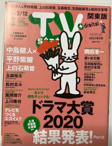 ＴＶステーション関西版 ２０２１年１月３０日号 平野紫耀&中島健人