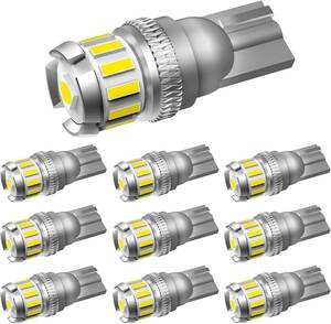 ホワイト OXILAM T10 LED ホワイト 高輝度 爆光 CANBUSキャンセラー内蔵 ポジションランプ ナンバー灯 ルーム