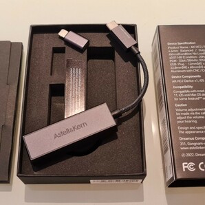 Astell&Kern AK HC2 USB + MOGAMI 2893 4.4mm 5極オス- 3.5mm 3極メス 変換ケーブル (10cm)の画像2