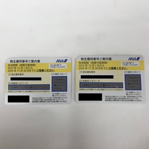 パスワード通知可 ANA 全日空 株主優待券 2枚セット 国内 航空券 搭乗期限24年11月末まで