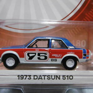 未開封未使用品 GREENLiGHT グリーンライト TORQUE 1973 DATSUN 510 & 1969 UNRESTORED BRE BAJA DATSUN 510 2台組 の画像2